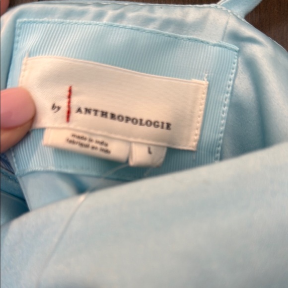 Anthropologie Blue Floral Midi Dress - Picture 2 of 4